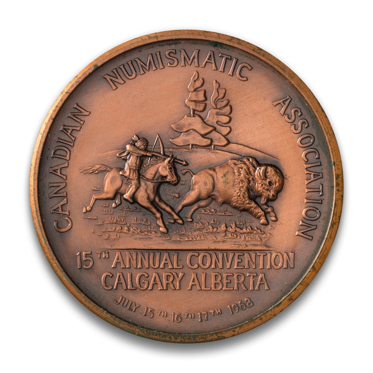 Calgary, AB 1968 15th Annual Convention - Numismatic Association Medal