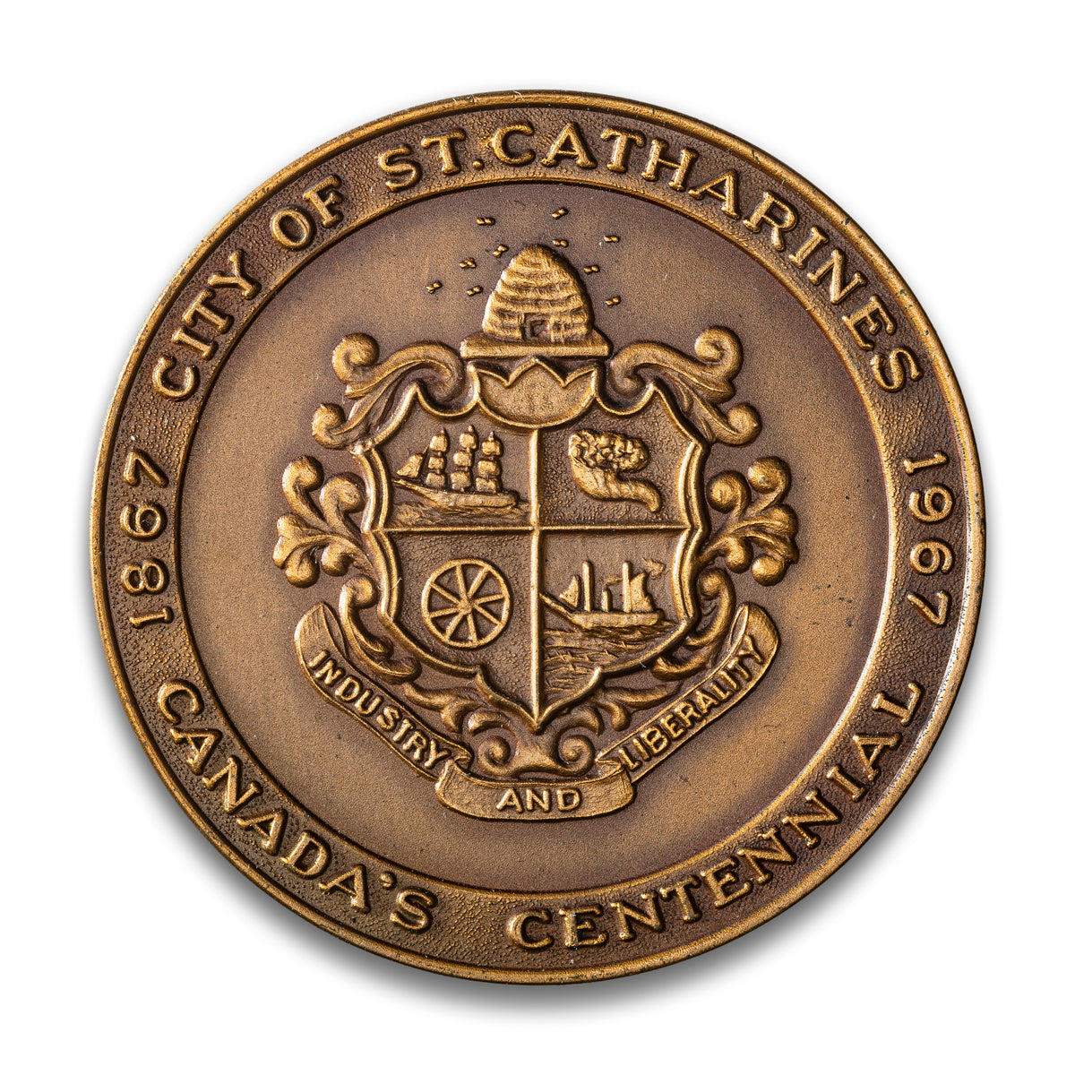 St. Catherines, ON 1867-1967 Canada Centennial Medal