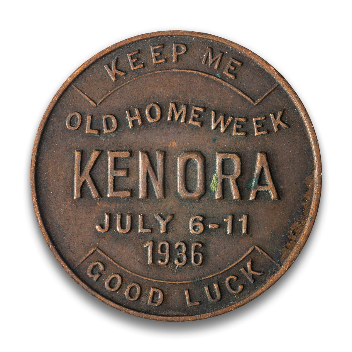 Kenora, ON 1936 Lake of the Woods Medal