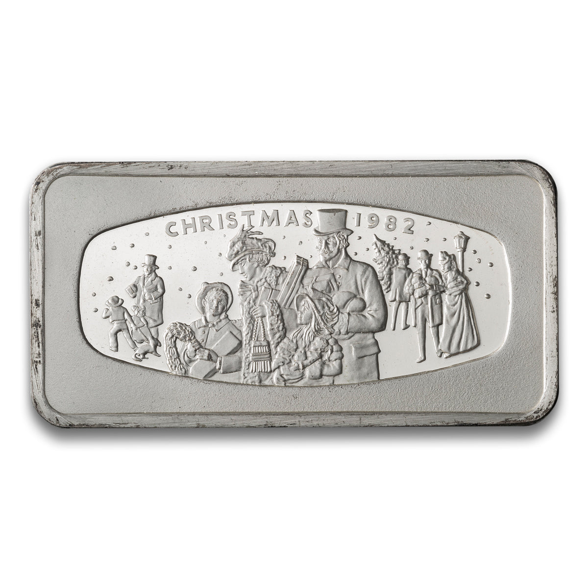 1982 Christmas - Franklin Mint 500 Grains Sterling Silver Bar