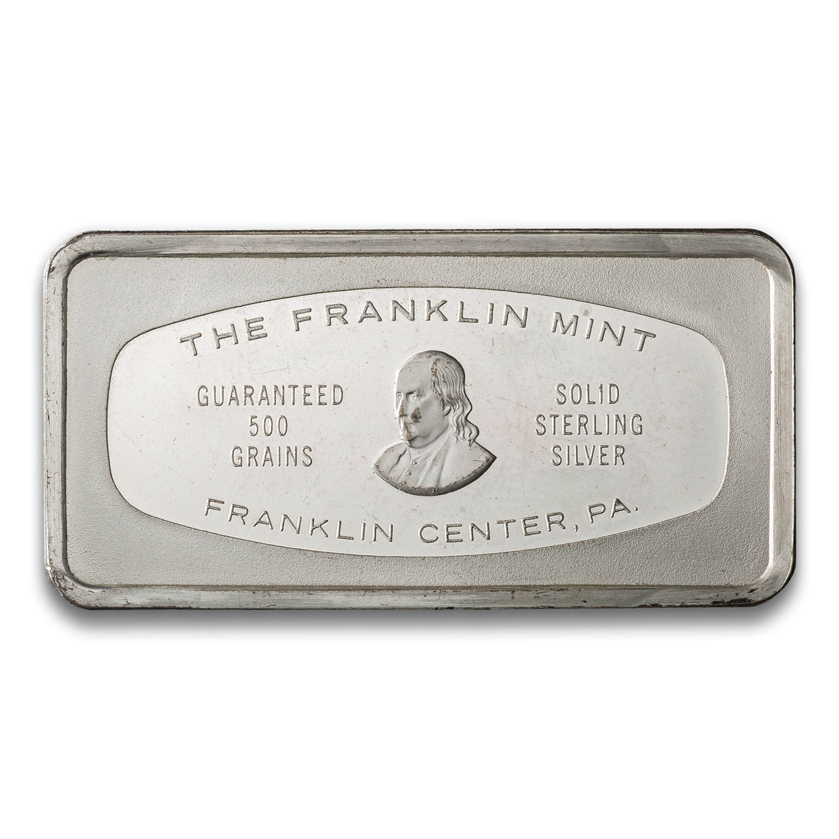 1982 Christmas - Franklin Mint 500 Grains Sterling Silver Bar