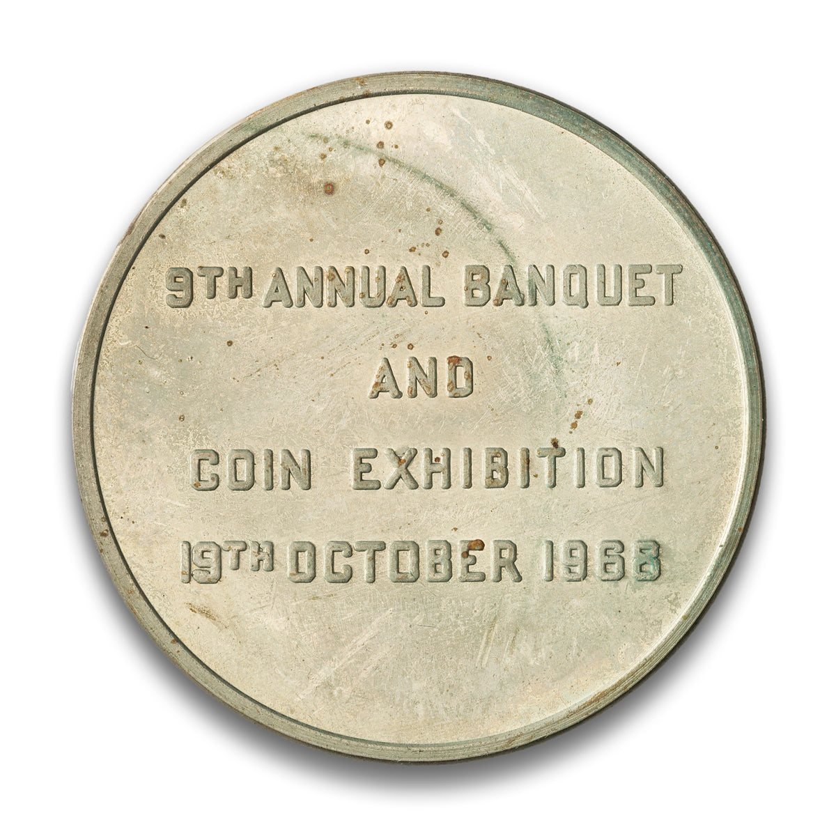 St. Catherines, ON 1968 Coin Club 9th Annual Banquet Medal