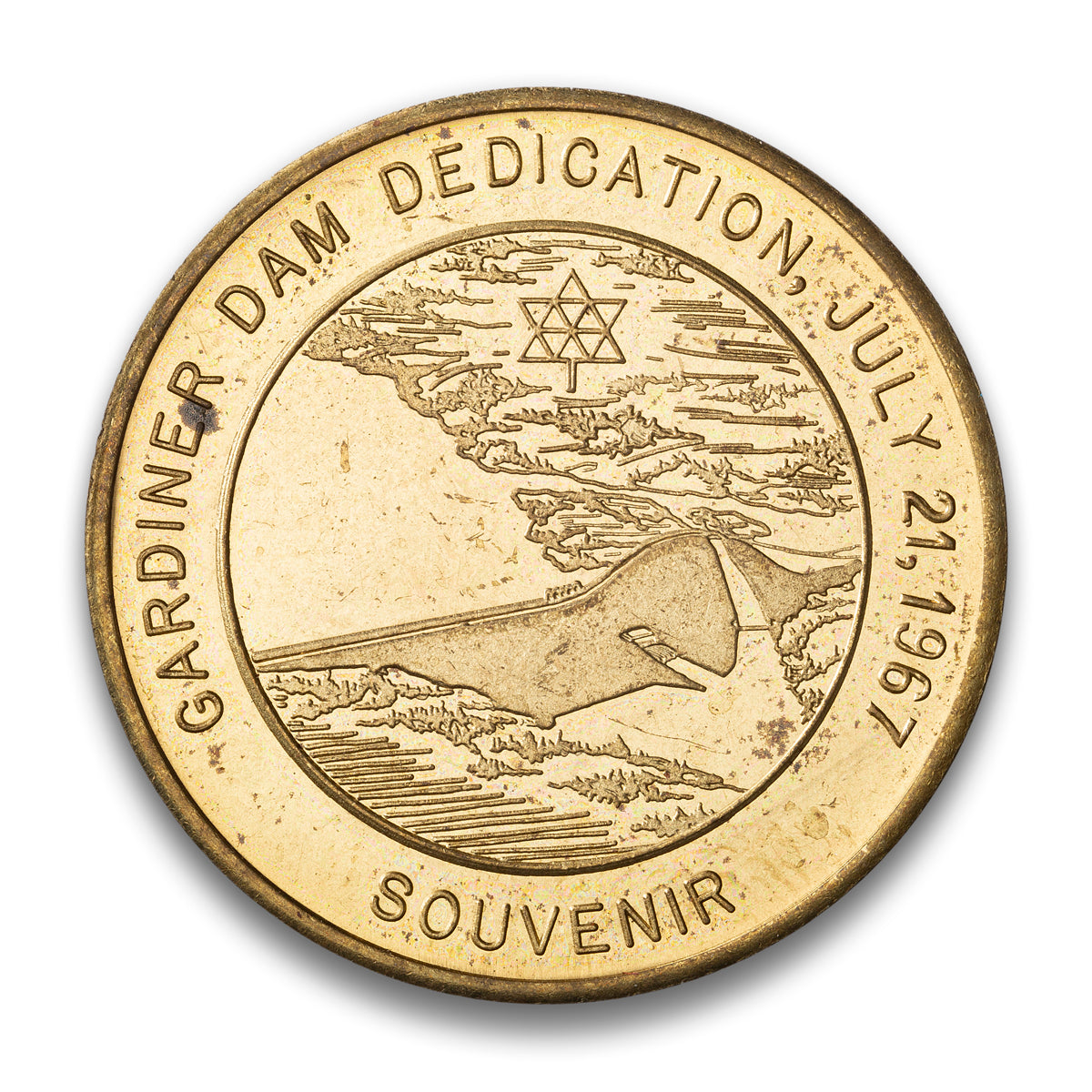 Saskatchewan 1967 Gardiner Dam Dedication - Canada Centennial Medal