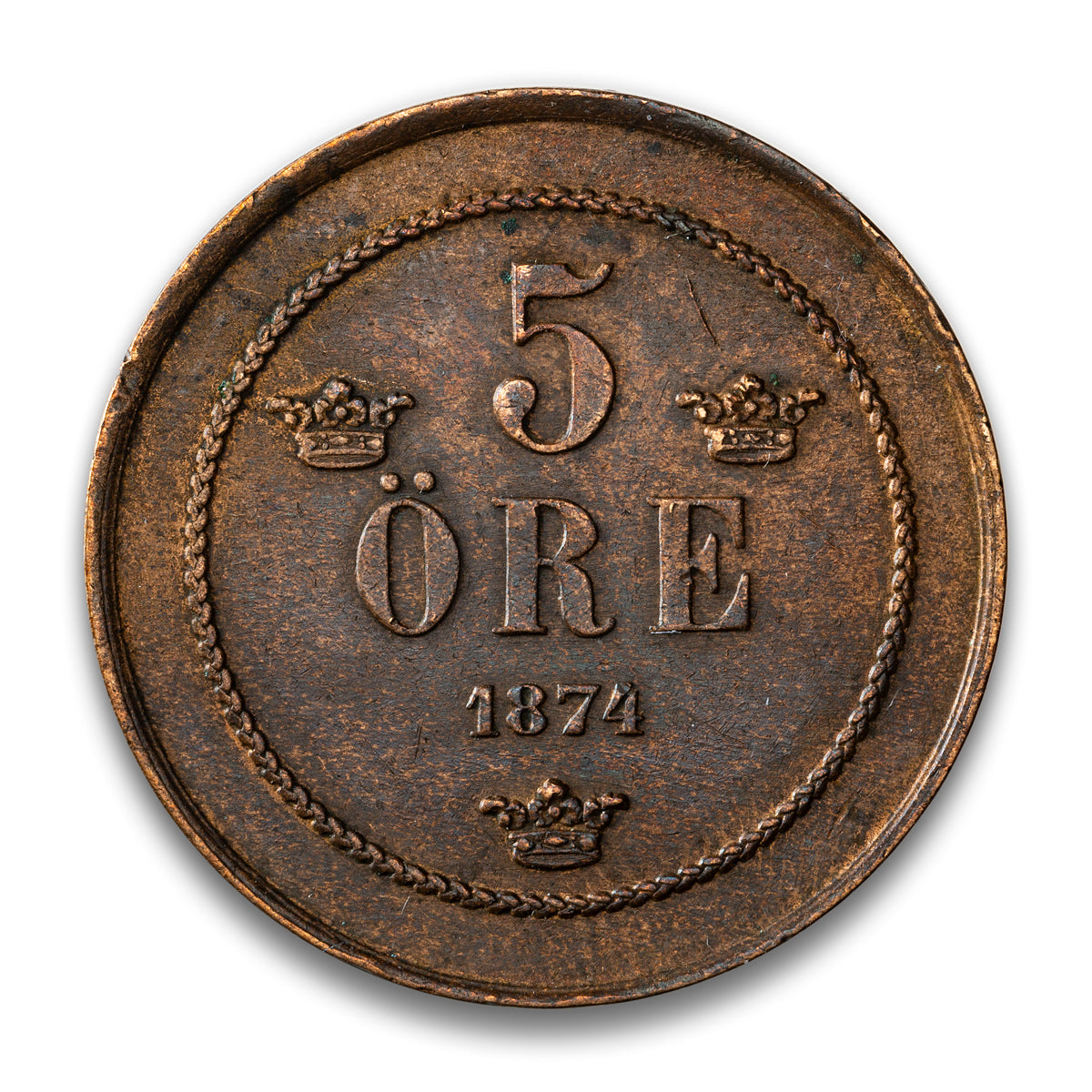 Sweden 5 Ore 1874