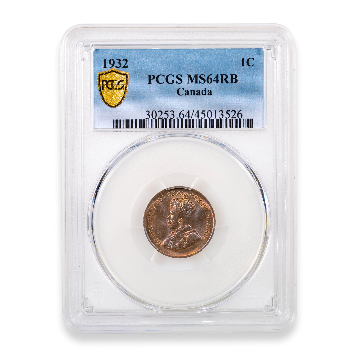 1 Cent 1932 Red-Brown PCGS MS-64