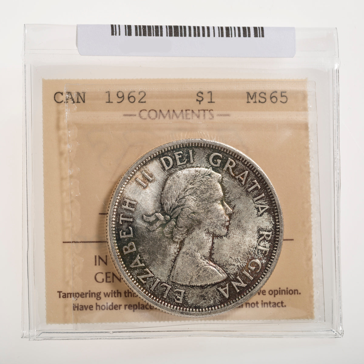 $1 1962 ICCS MS-65