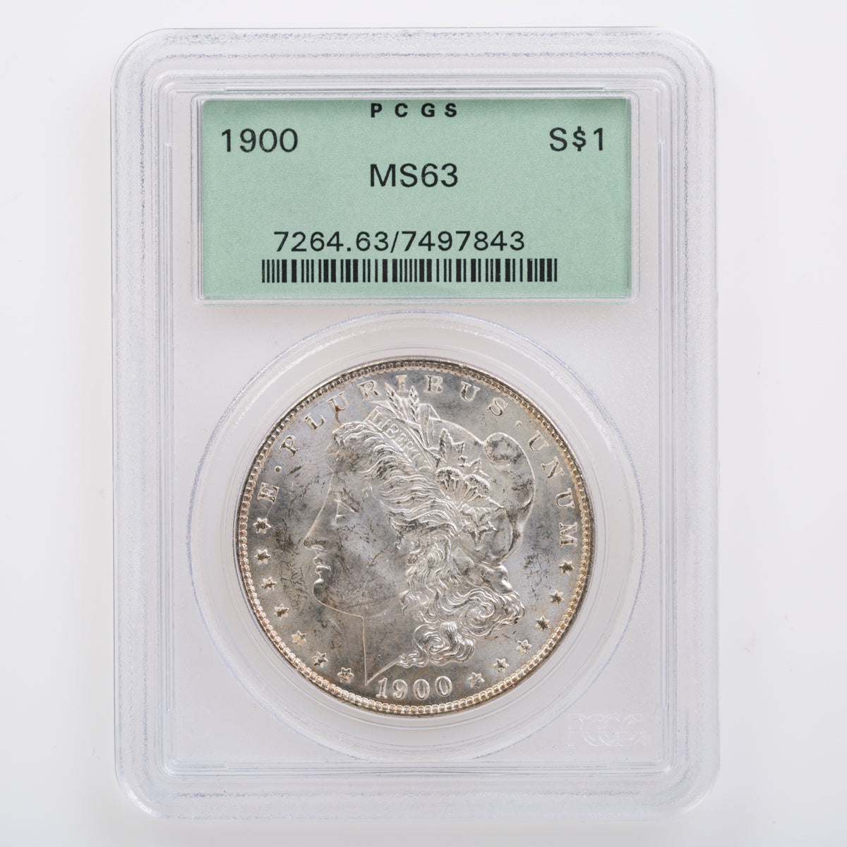 US $1 1900 PCGS MS-63