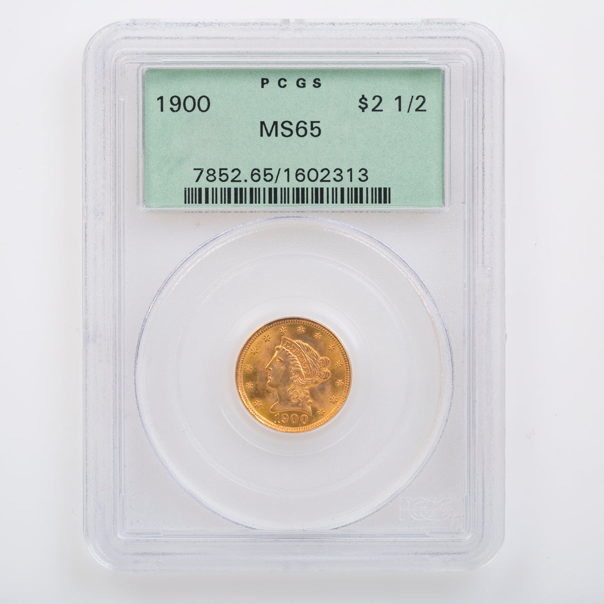 US $2.5 1900 PCGS MS-65