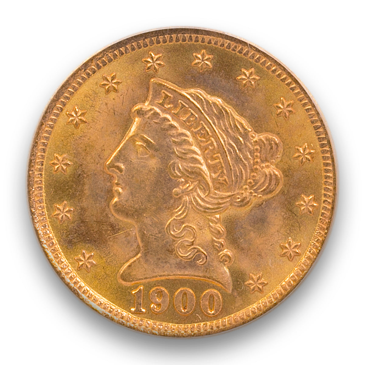 US $2.5 1900 PCGS MS-65