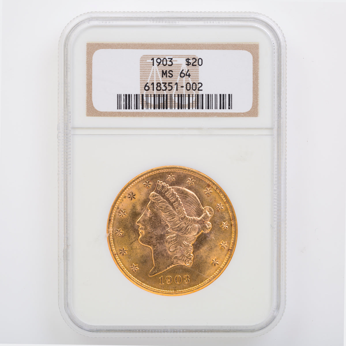 US $20 1903 NGC MS-64