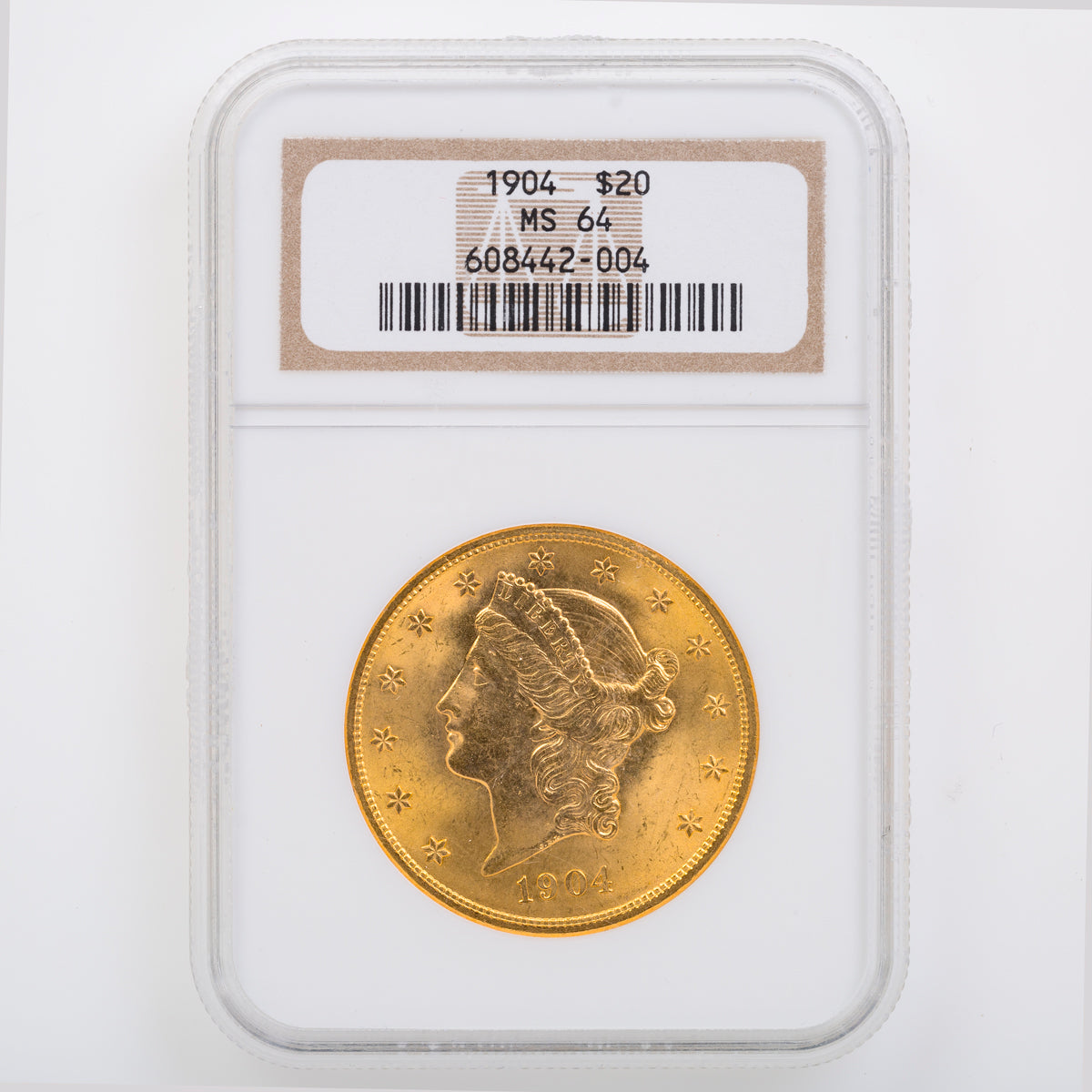 US $20 1904 PCGS MS-64