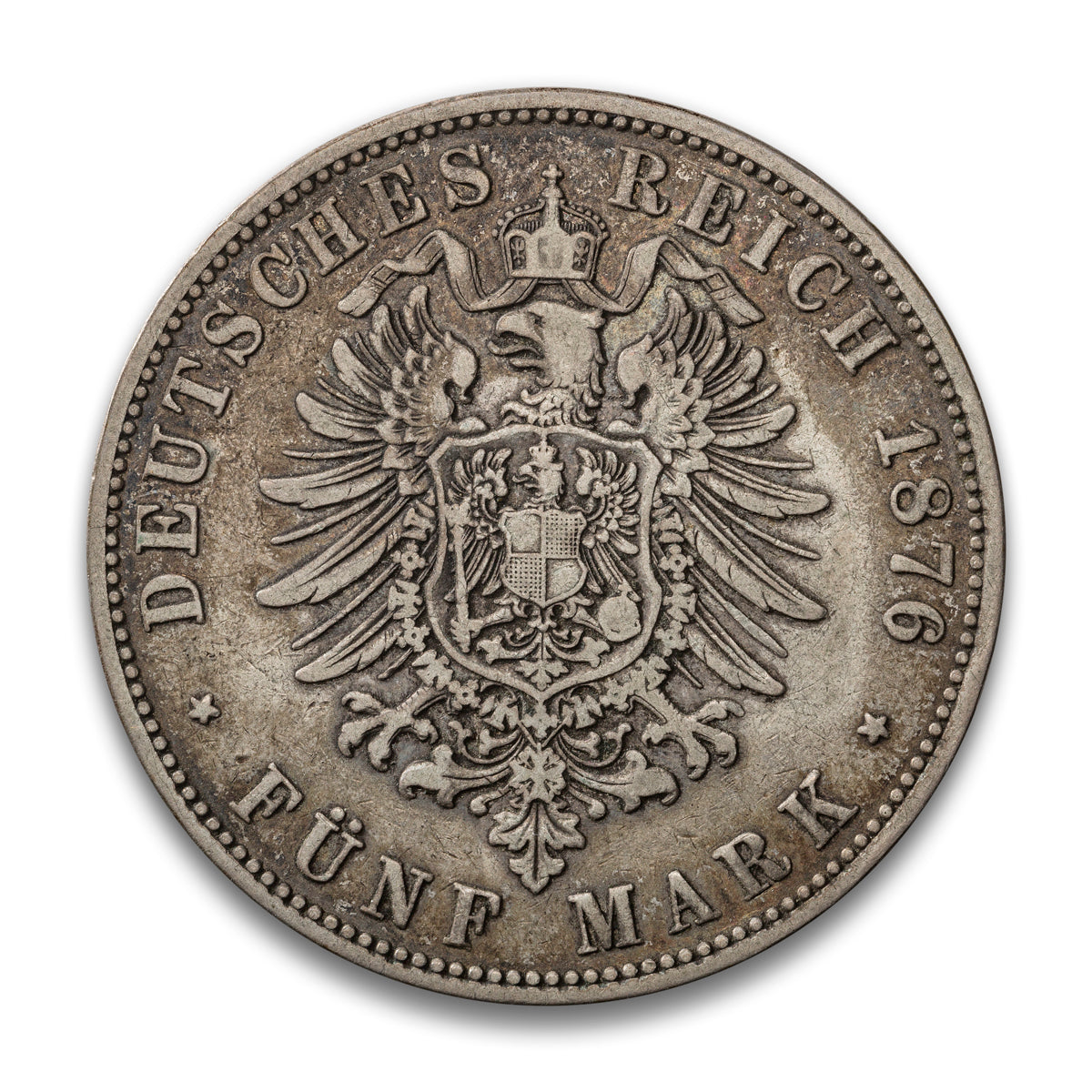 Prussia-German State 5 Mark 1876A