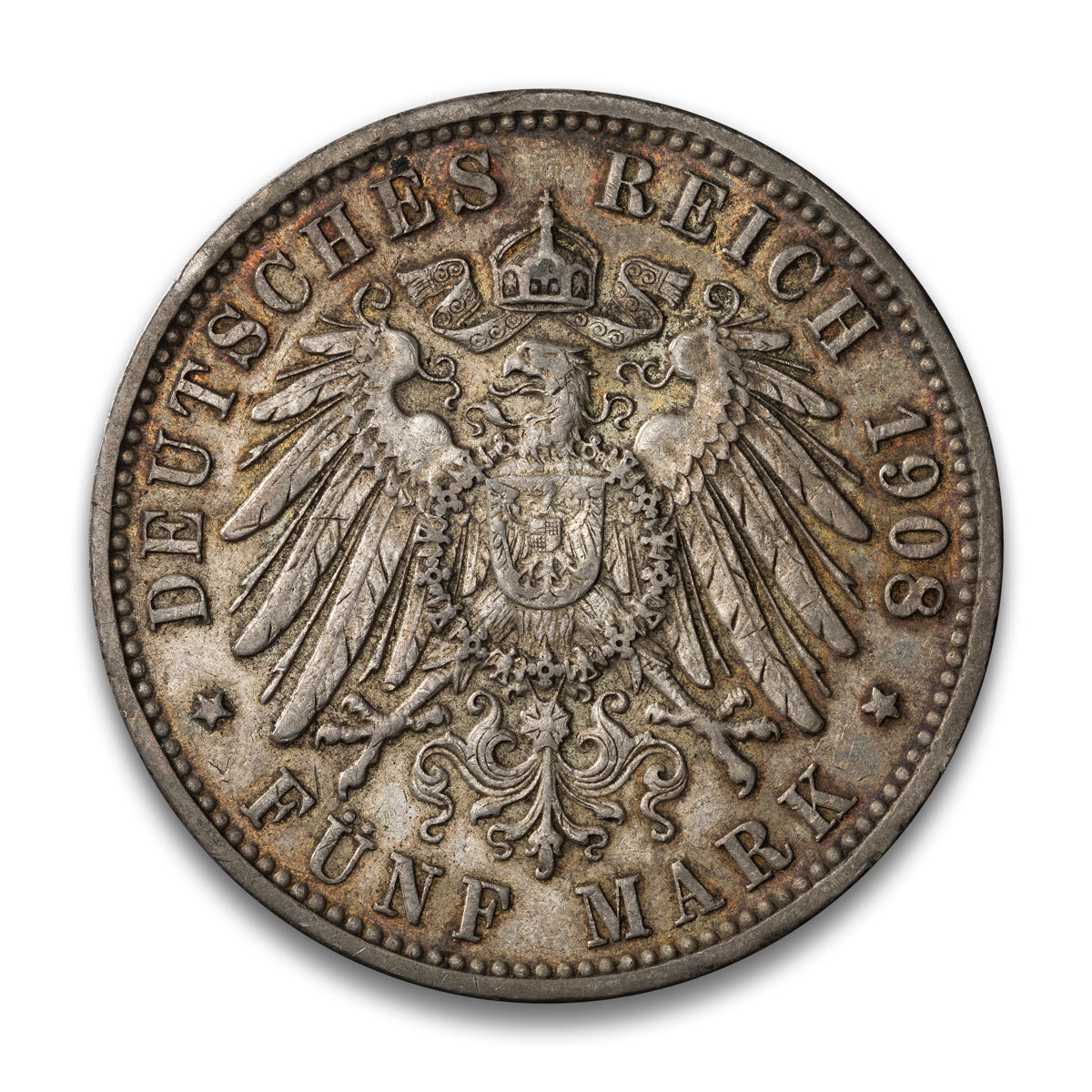 Hambugh-German State 5 Mark 1908J