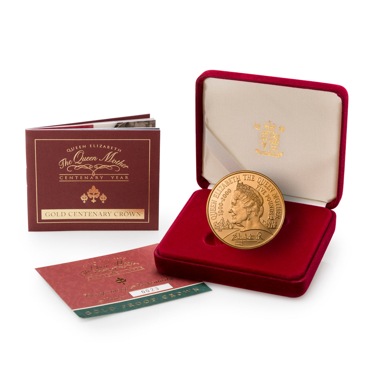 2000 $5 Queen Mother Centenary Year Gold Proof Crown