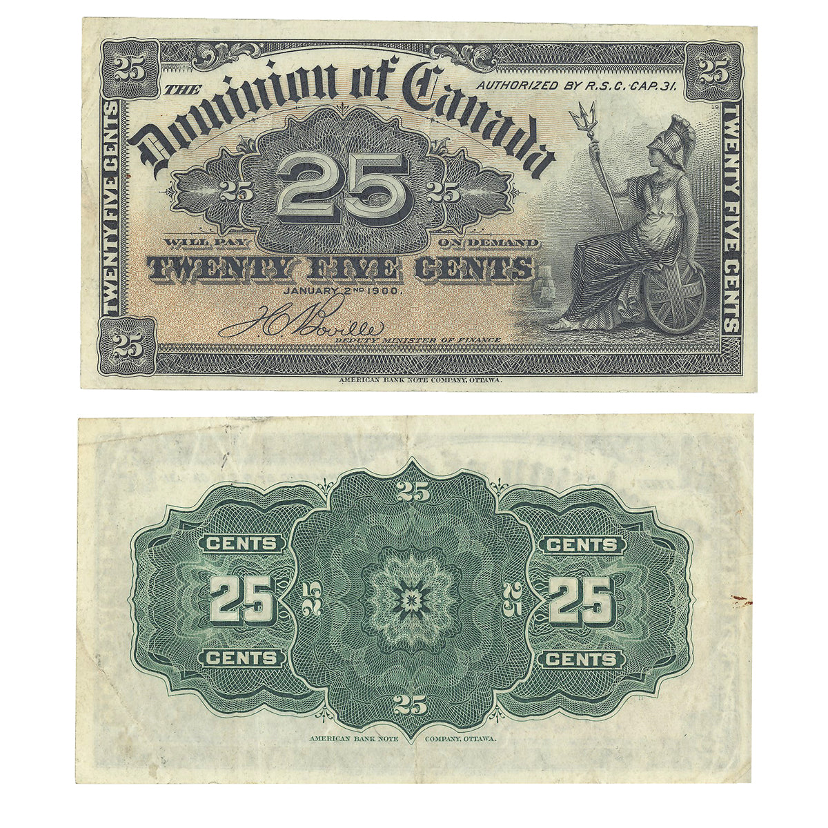 25 Cent 1900 DC-15b EF-40