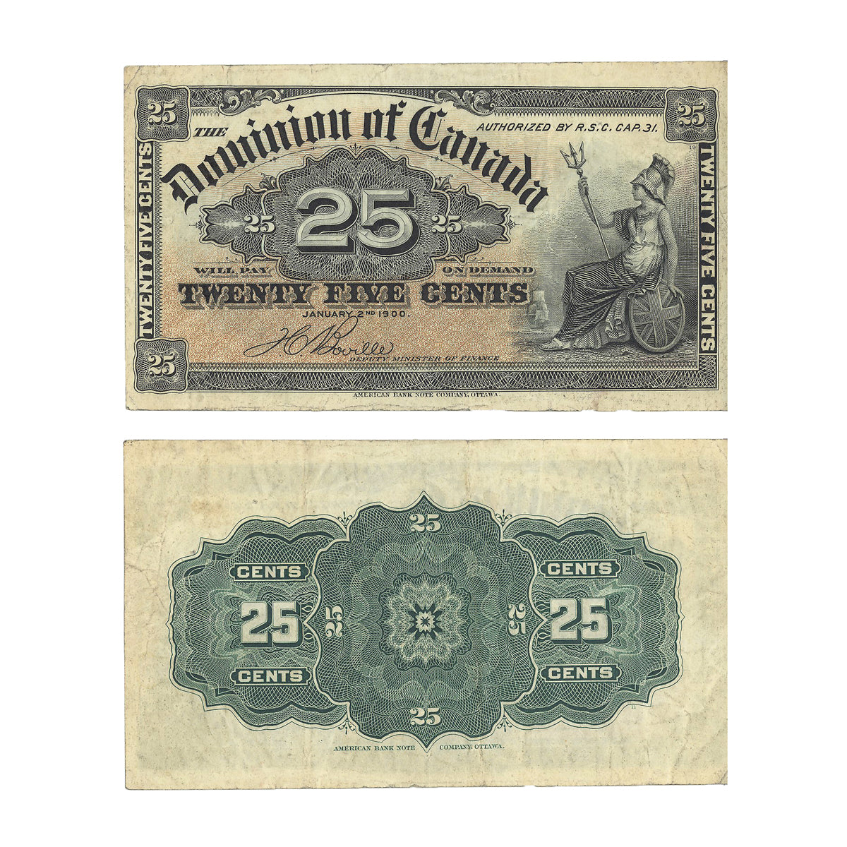 25 Cent 1900 DC-15b EF-40