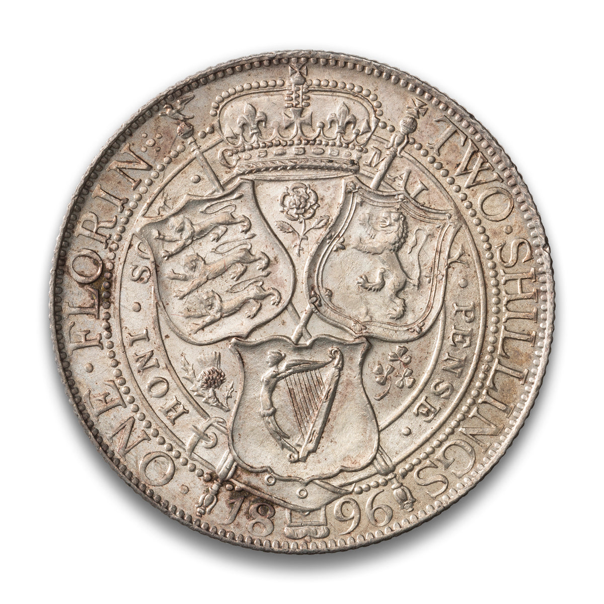 Great Britain Silver 1 Florin 1896