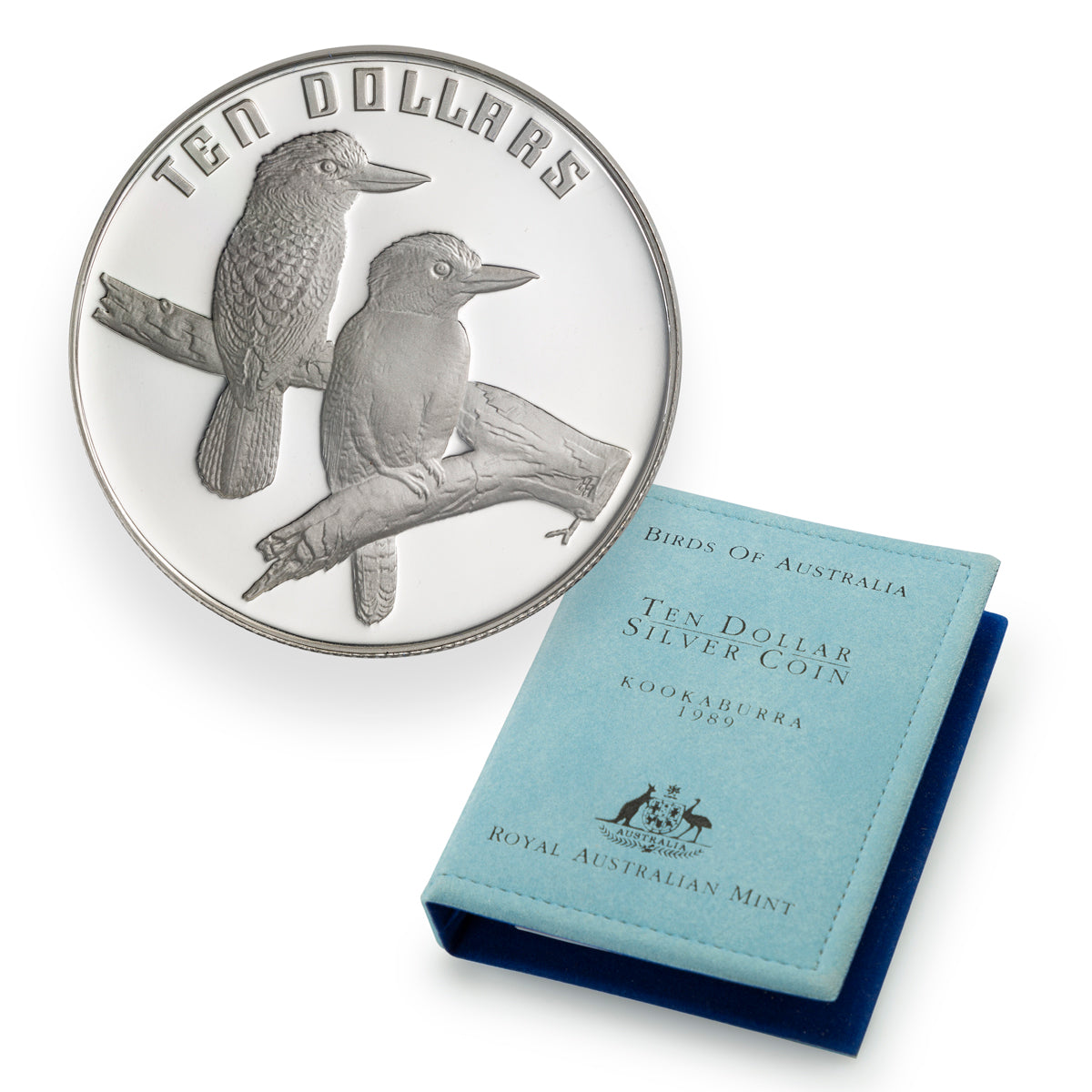 1989 $10 Birds of Australia: Kookaburra - Sterling Silver Coin