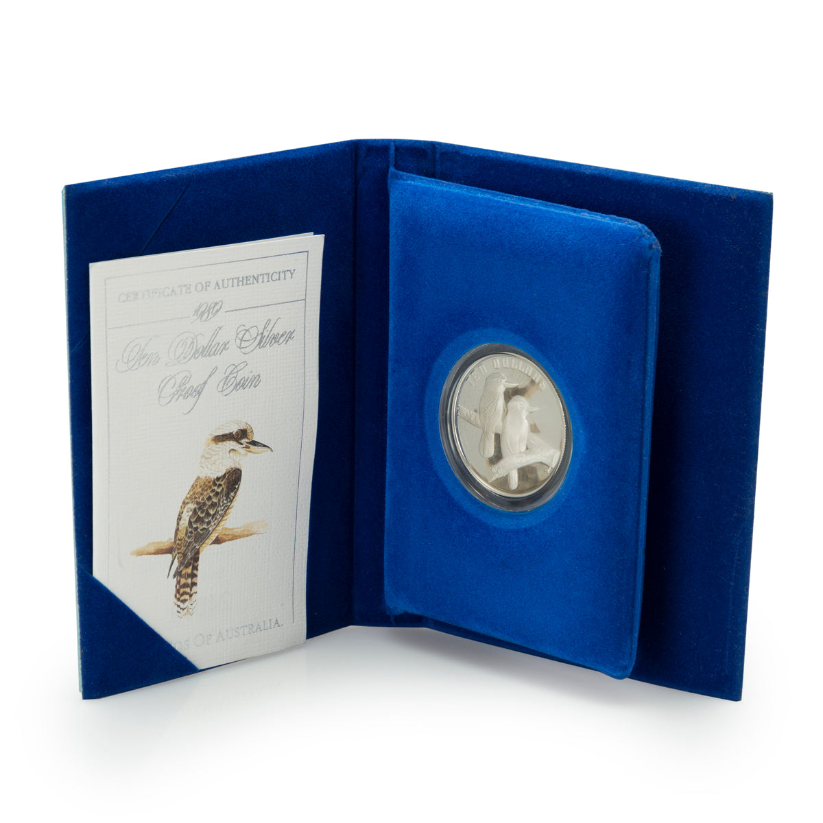 1989 $10 Birds of Australia: Kookaburra - Sterling Silver Coin