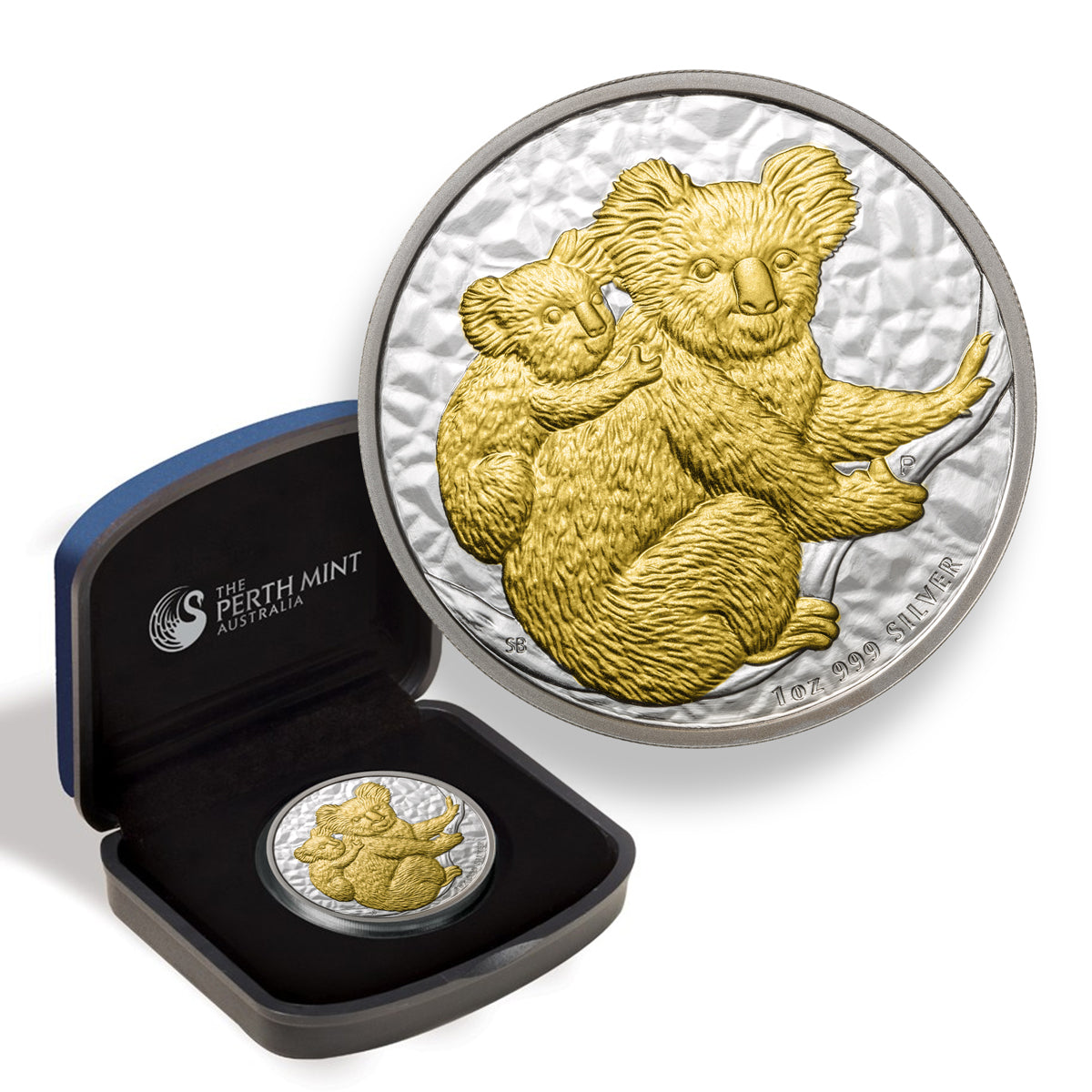 2008 $1 Australian Koala Gilded Coin - Pure Silver Coin