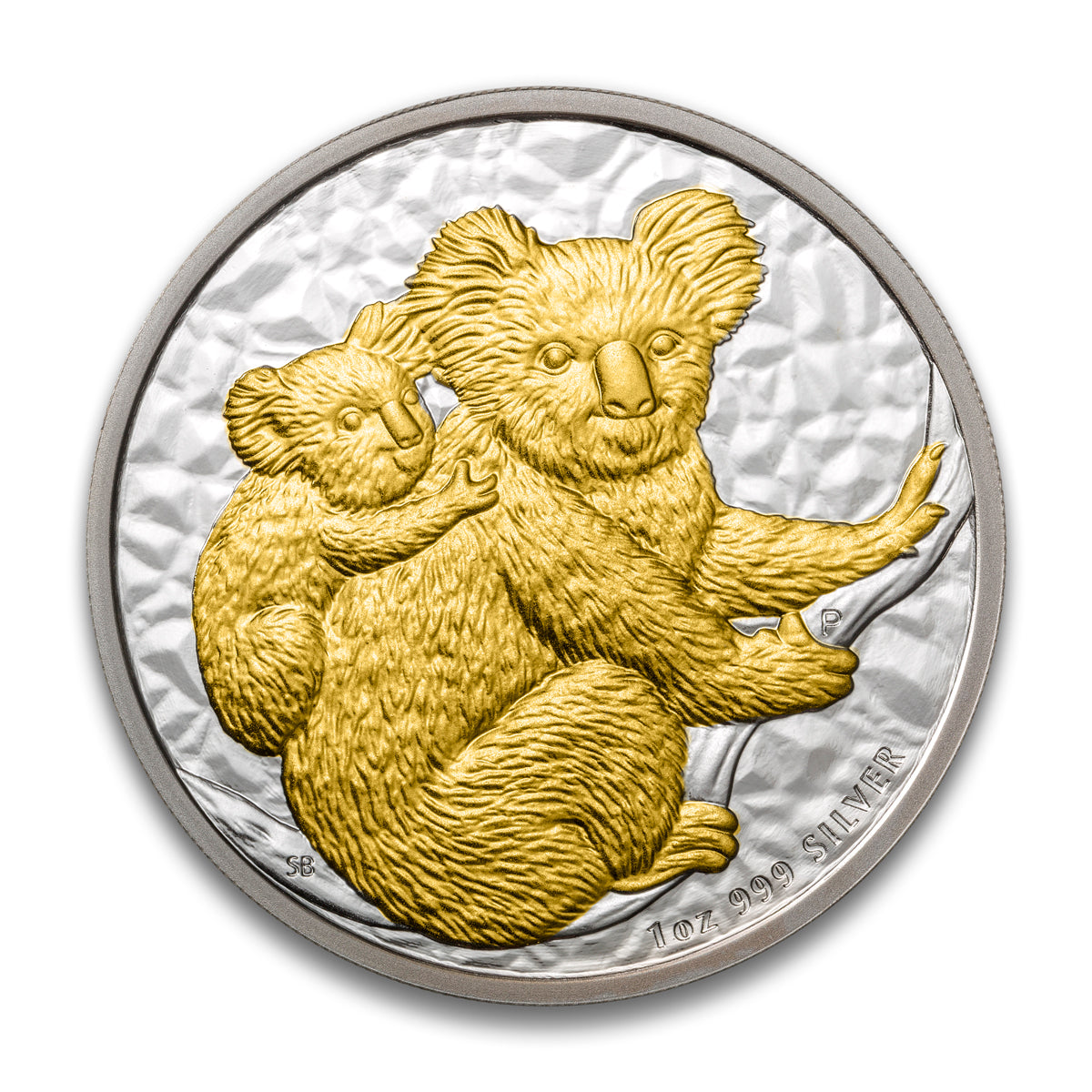 2008 $1 Australian Koala Gilded Coin - Pure Silver Coin