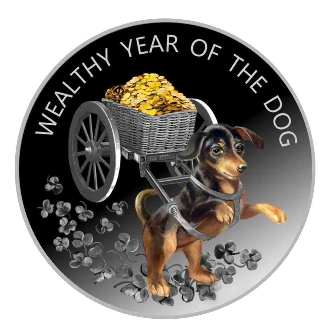 2018 100 Denars Wealthy Year of the Dog Coin