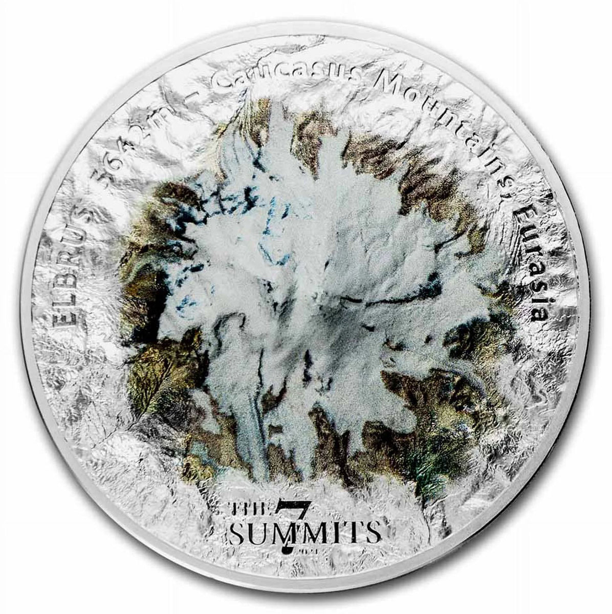 2021 $25 Cook Islands: 7 Summits Elbrus - Pure Silver Coin