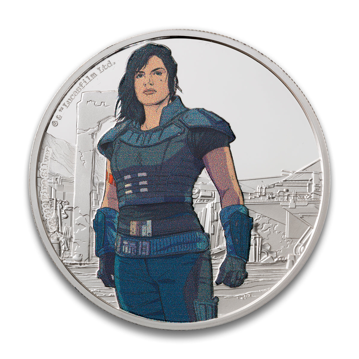 2021 $2 Star Wars The Mandalorian: Cara Dune - Pure Silver Coin