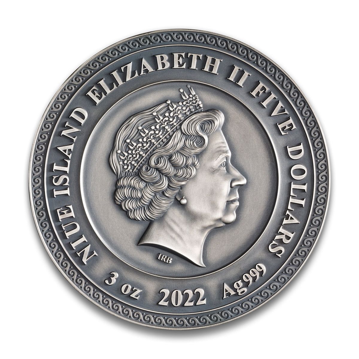 2022 $5 Divine Faces of the Sun: Helios - Pure Silver Coin