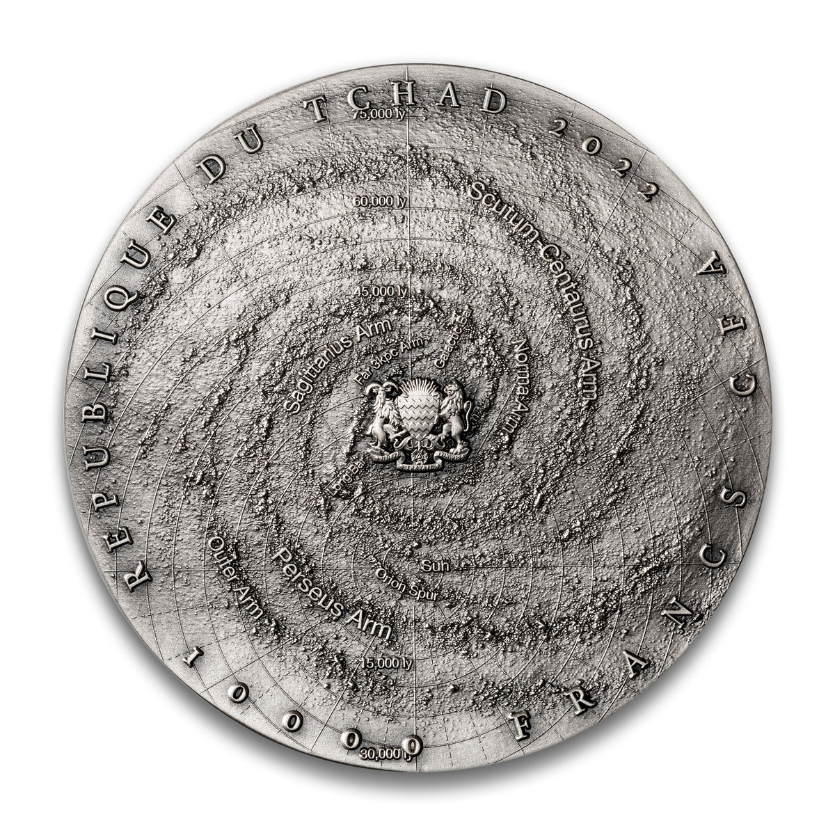 2022 10,000 Francs Milky Way - Pure Silver Coin