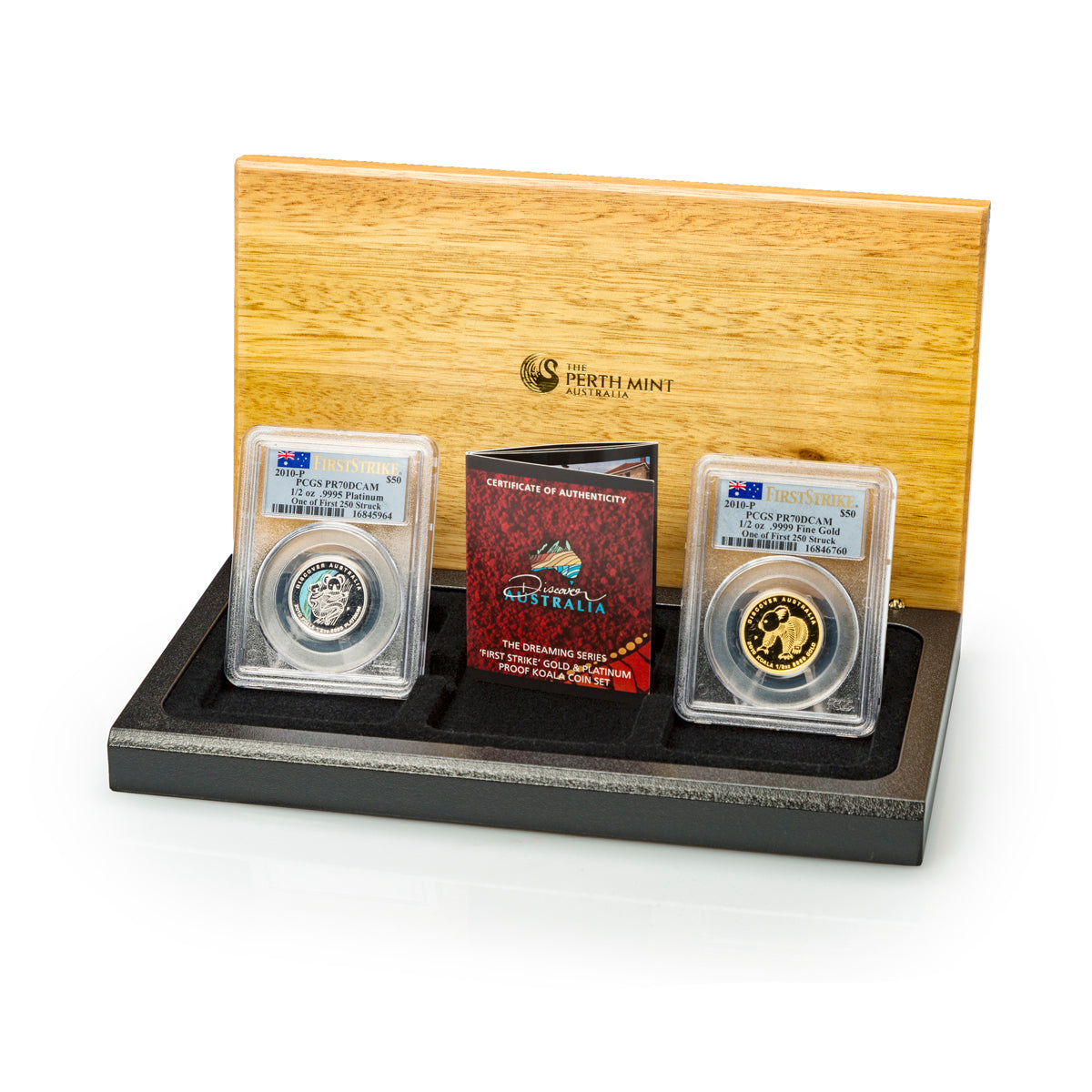 2010 $50 Dreaming Series: Gold & Platinum Proof Koala 2 Coin Set