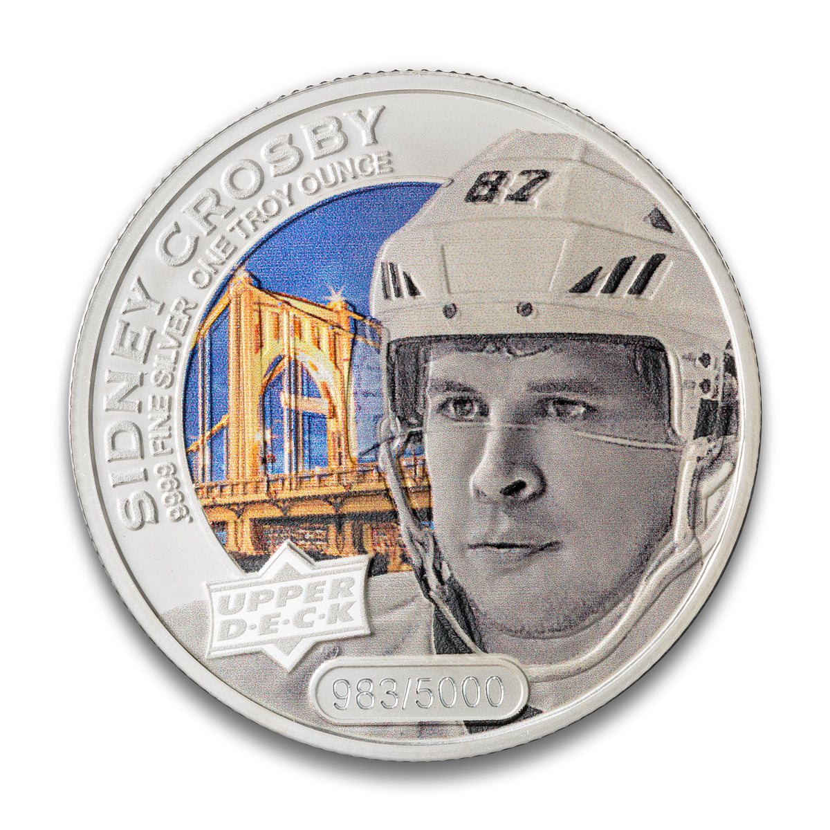 2017 $5 Grandeur Upper Deck: Sidney Crosby - Pure Silver Coin