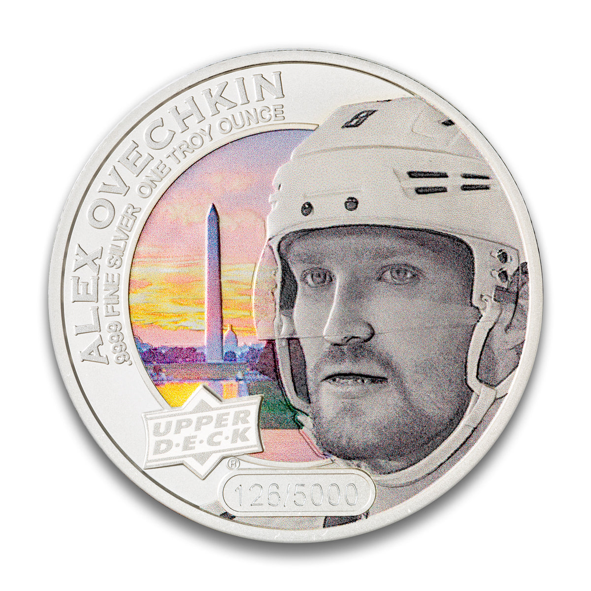 2017 $5 Grandeur Upper Deck: Alex Ovechkin - Pure Silver Coin