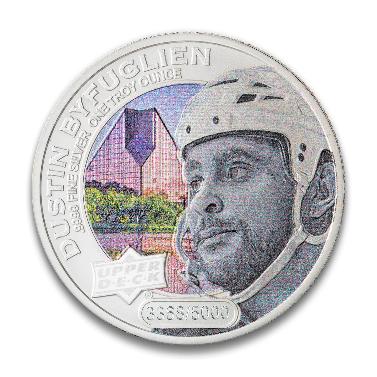 2017 $5 Grandeur Upper Deck: Dustin Byfuglien - Pure Silver Coin