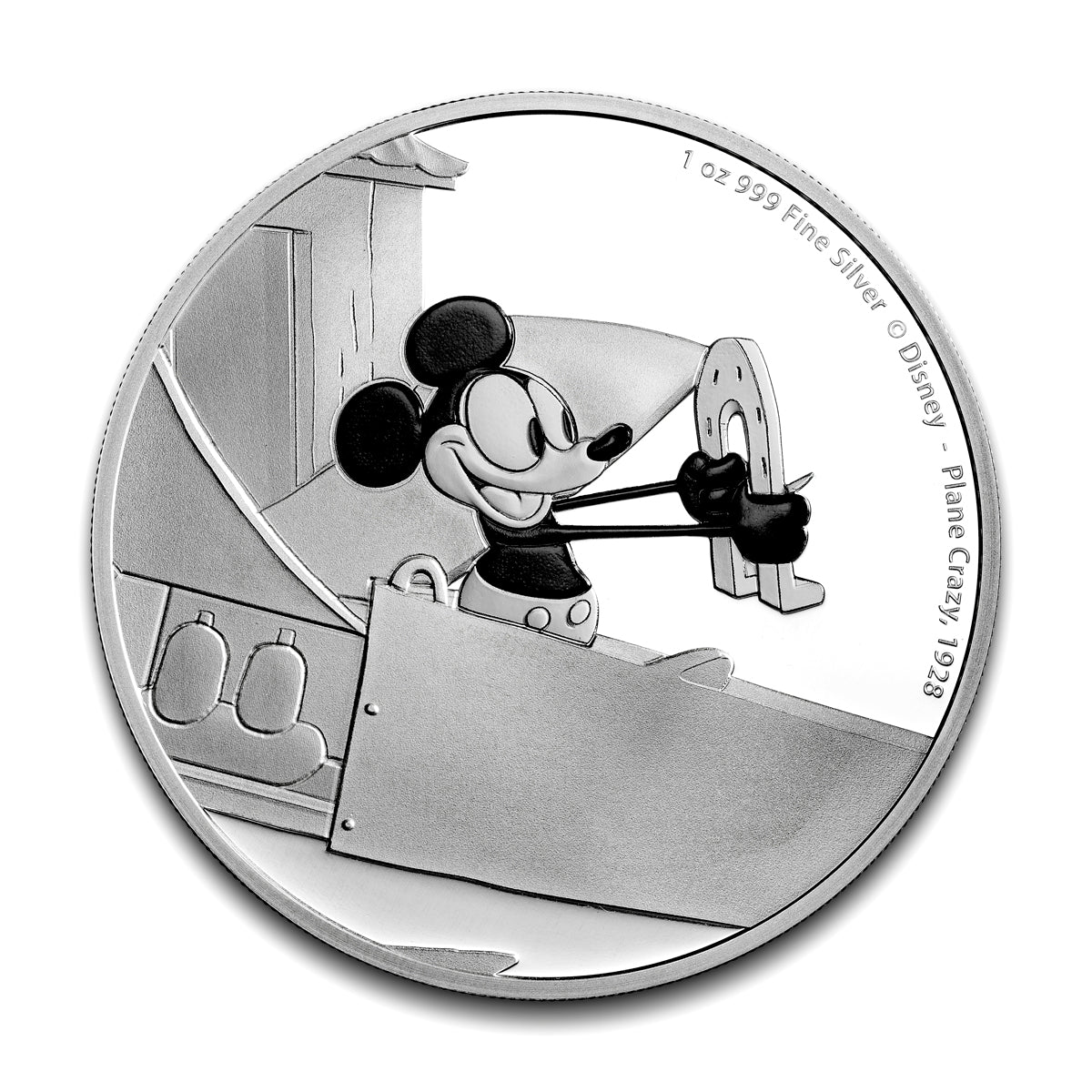 2016 $2 Mickey Mouse: Plane Crazy - Pure Silver Coin