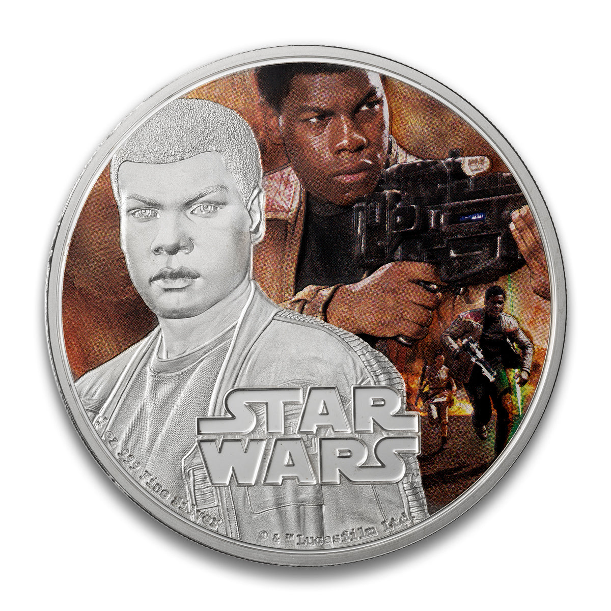 2016 $2 Star Wars: Finn - Pure Silver Coin