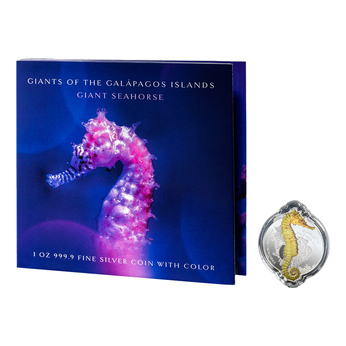 2020 $2 Giants of the Galapagos Islands: Giant Seahorse - Pure Silver Coin