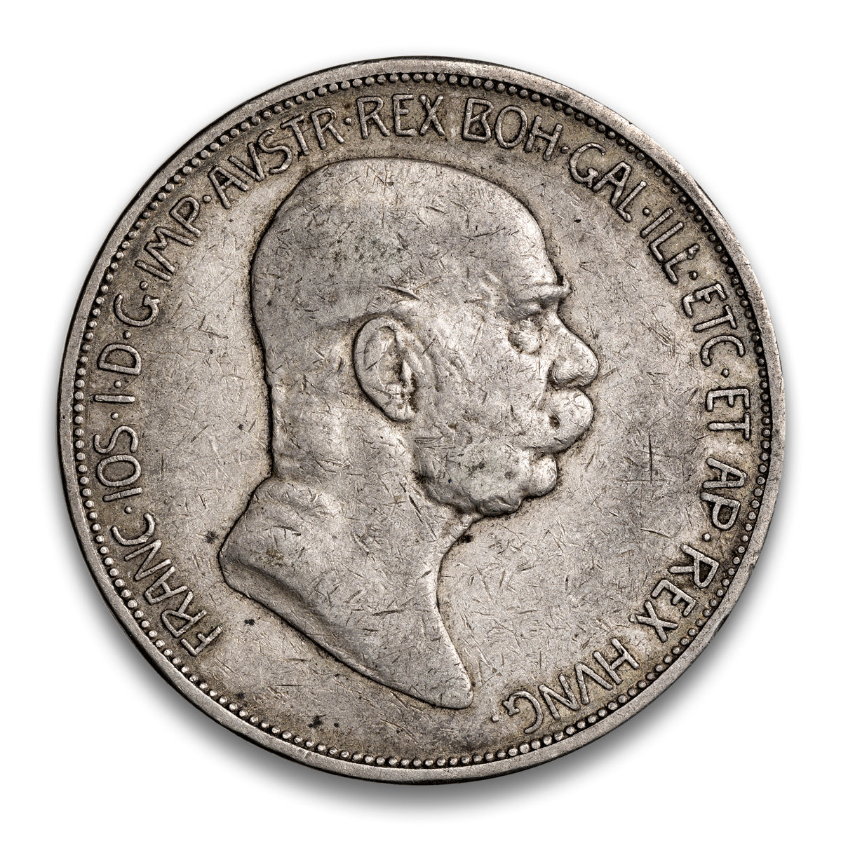 Austria Silver 5 Corona 1909