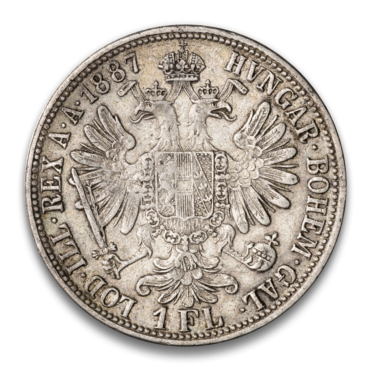 Austria Silver 1 Florin 1887