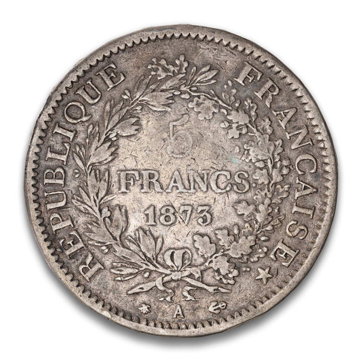 France Silver 5 Francs 1873 A