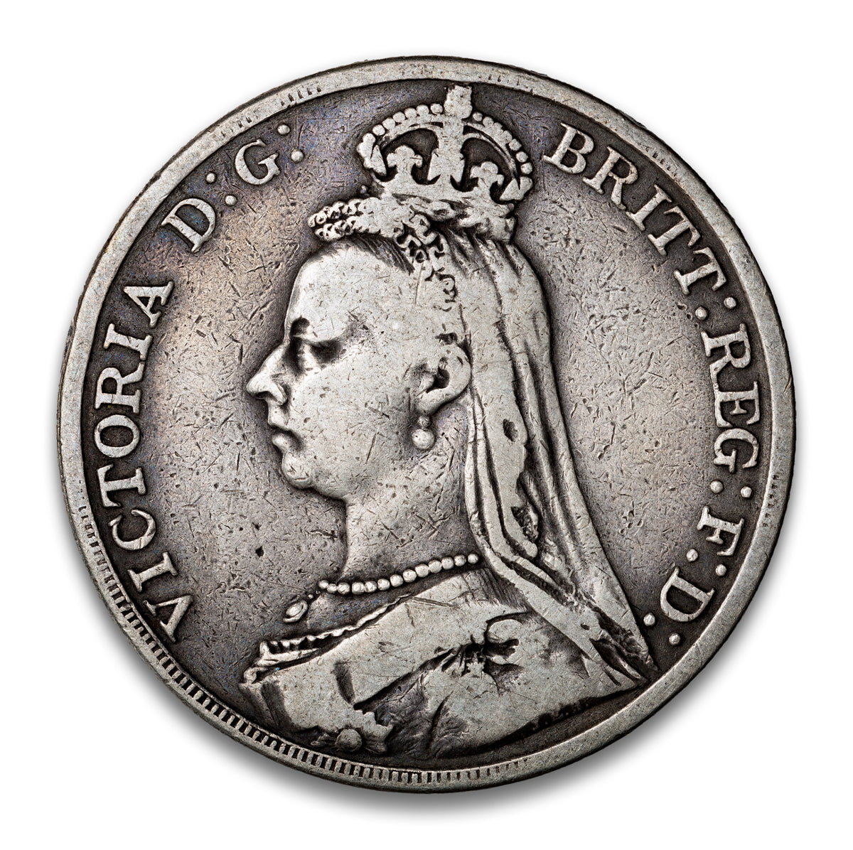 Great Britain Silver 1 Crown 1889