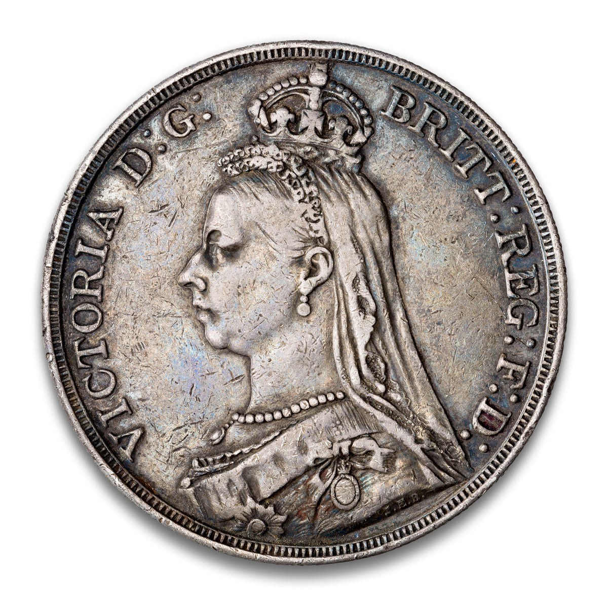 Great Britain Silver 1 Crown 1888