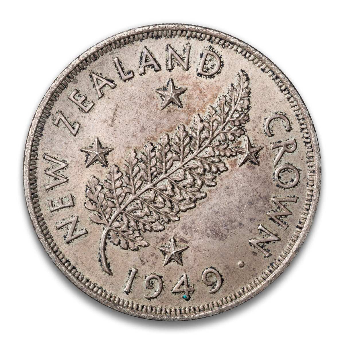 New Zealand Silver 1 Crown 1949