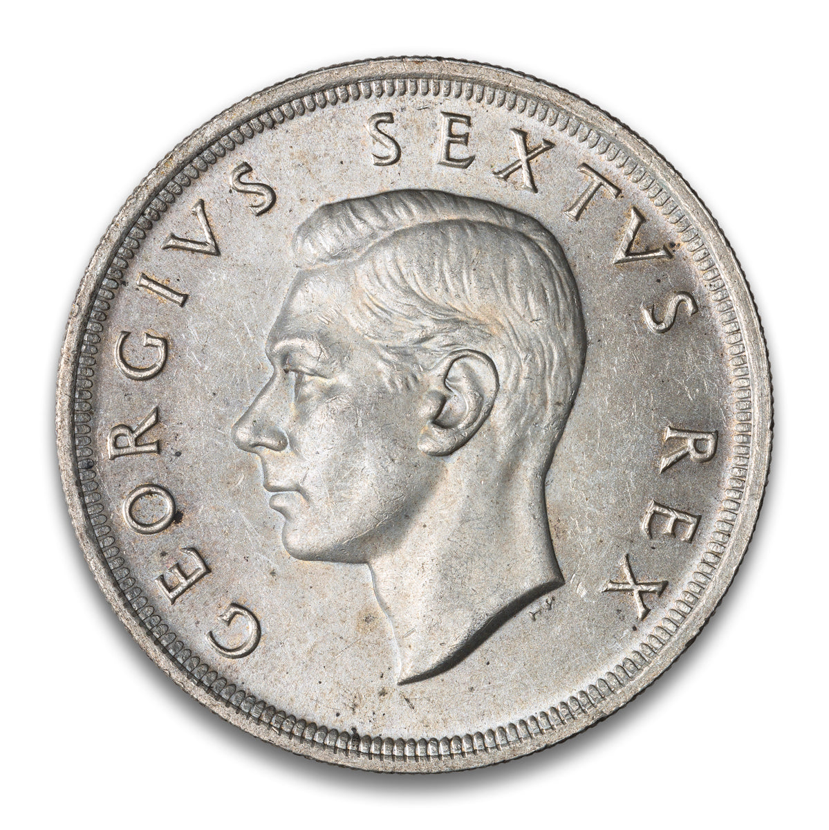 South Africa Silver 5 Shillings 1952