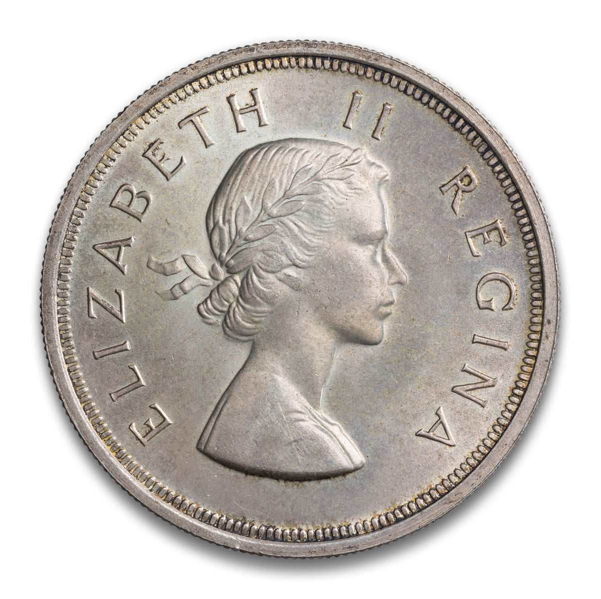 South Africa Silver 5 Shillings 1953