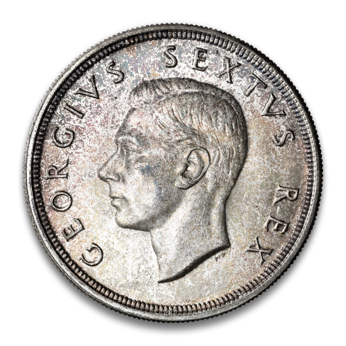 South Africa Silver 5 Shillings 1948