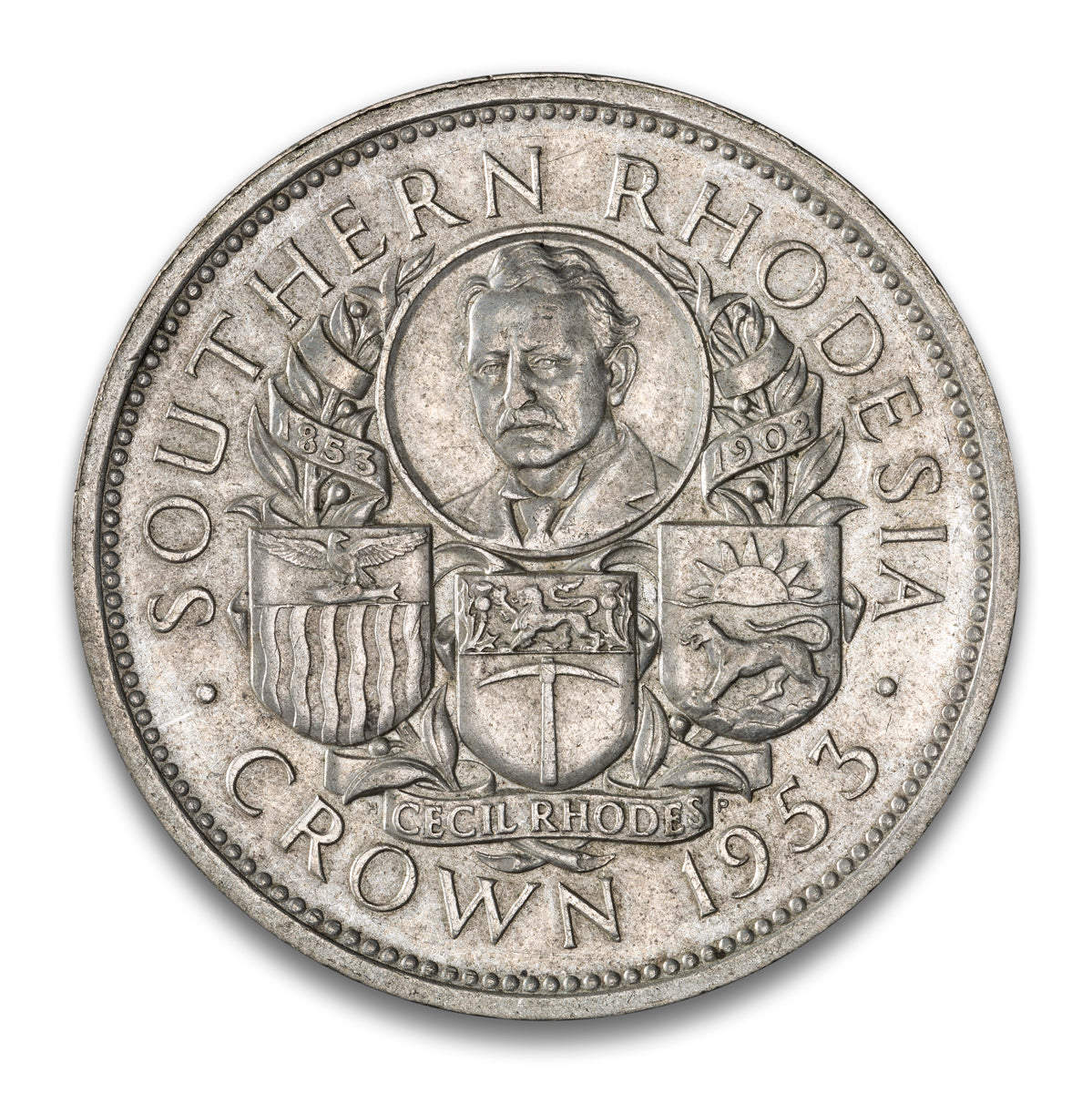 Southern Rhodesia Silver 1 Crown 1953