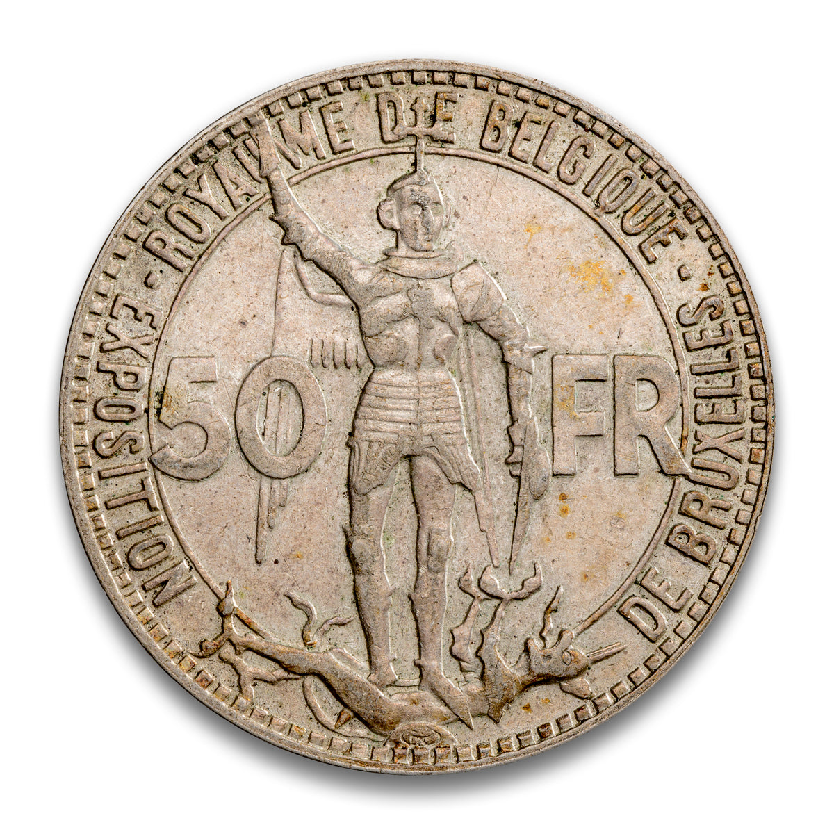 Belgium Silver 50 Francs 1935