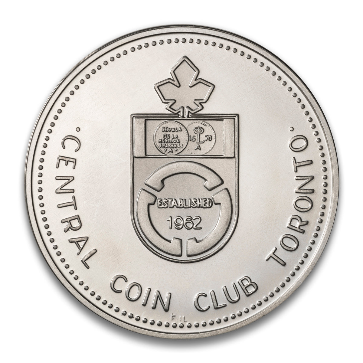 Set of 2 Central Coin Club Toronto, ON Base medal