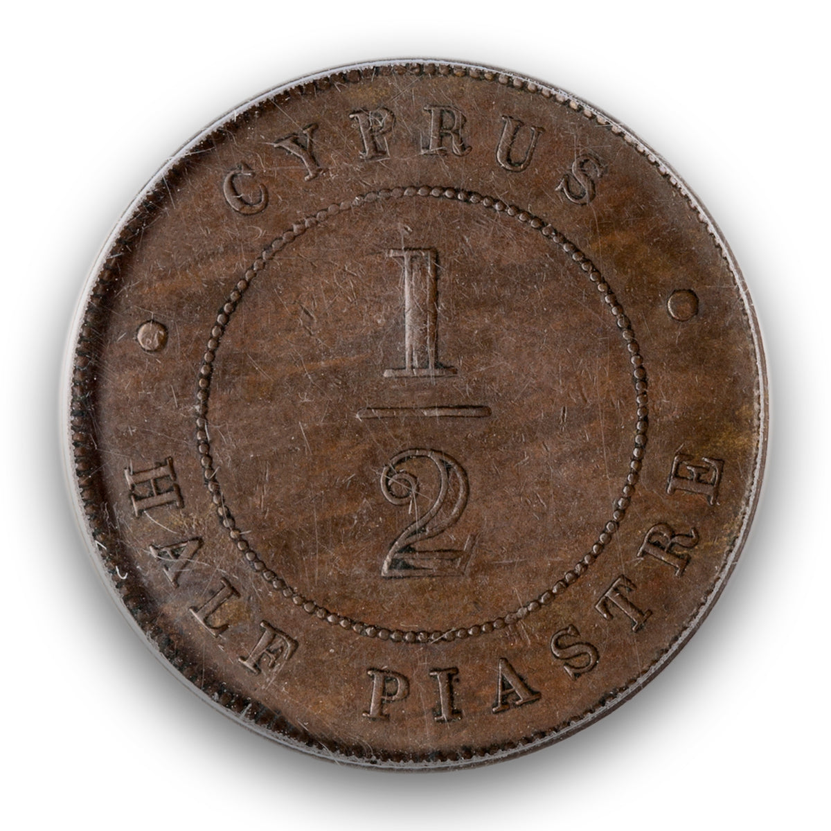 Cyprus Bronze 1/2 Piastre 1890